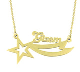 Personalized Named Star Necklace 925 Sterling Silver
