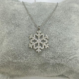 Snowflake Necklace 925 Sterling Silver