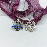 Snowflake Necklace 925 Sterling Silver