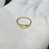 14 Carat Gold Stoneless Oval Ring